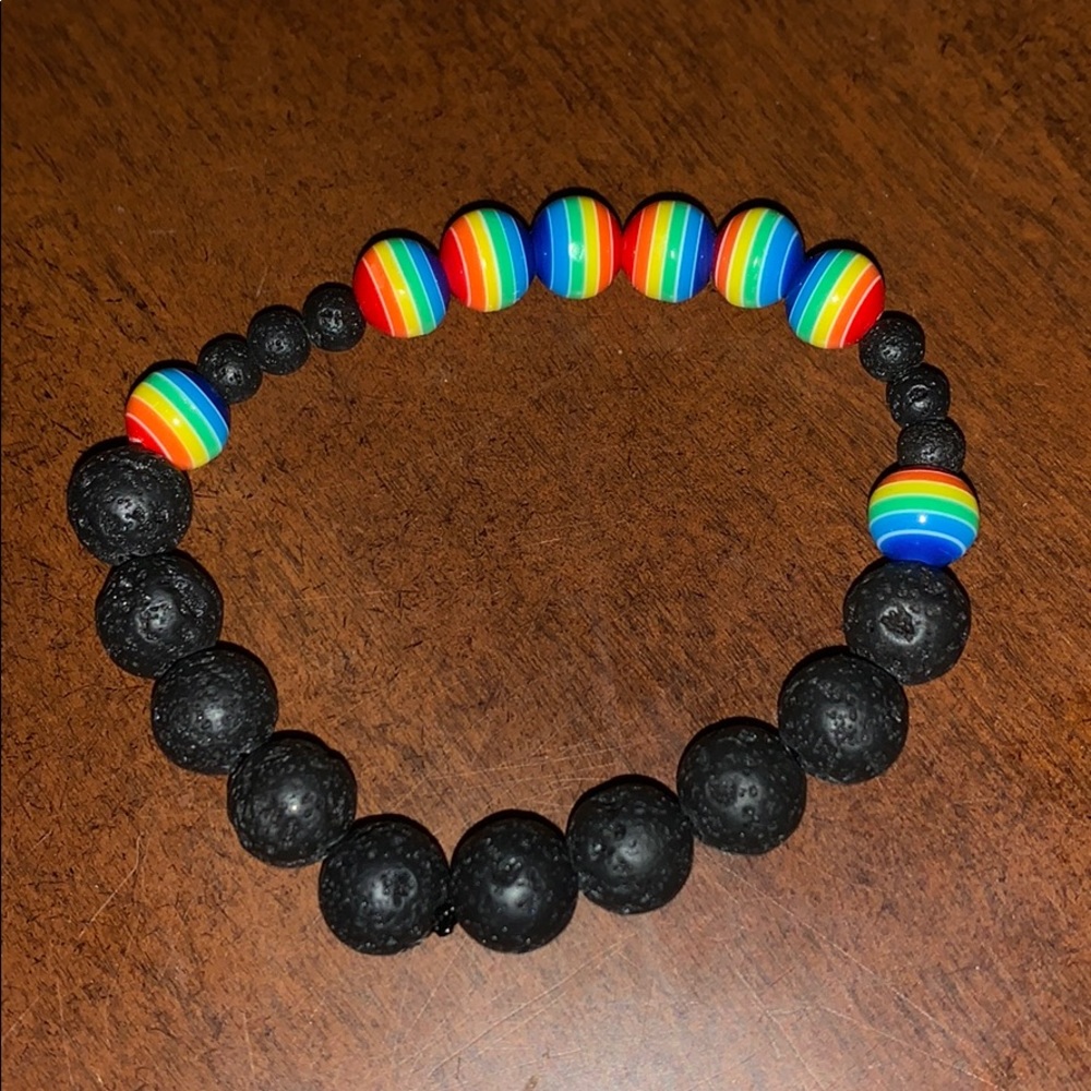 Lava bead bracelet